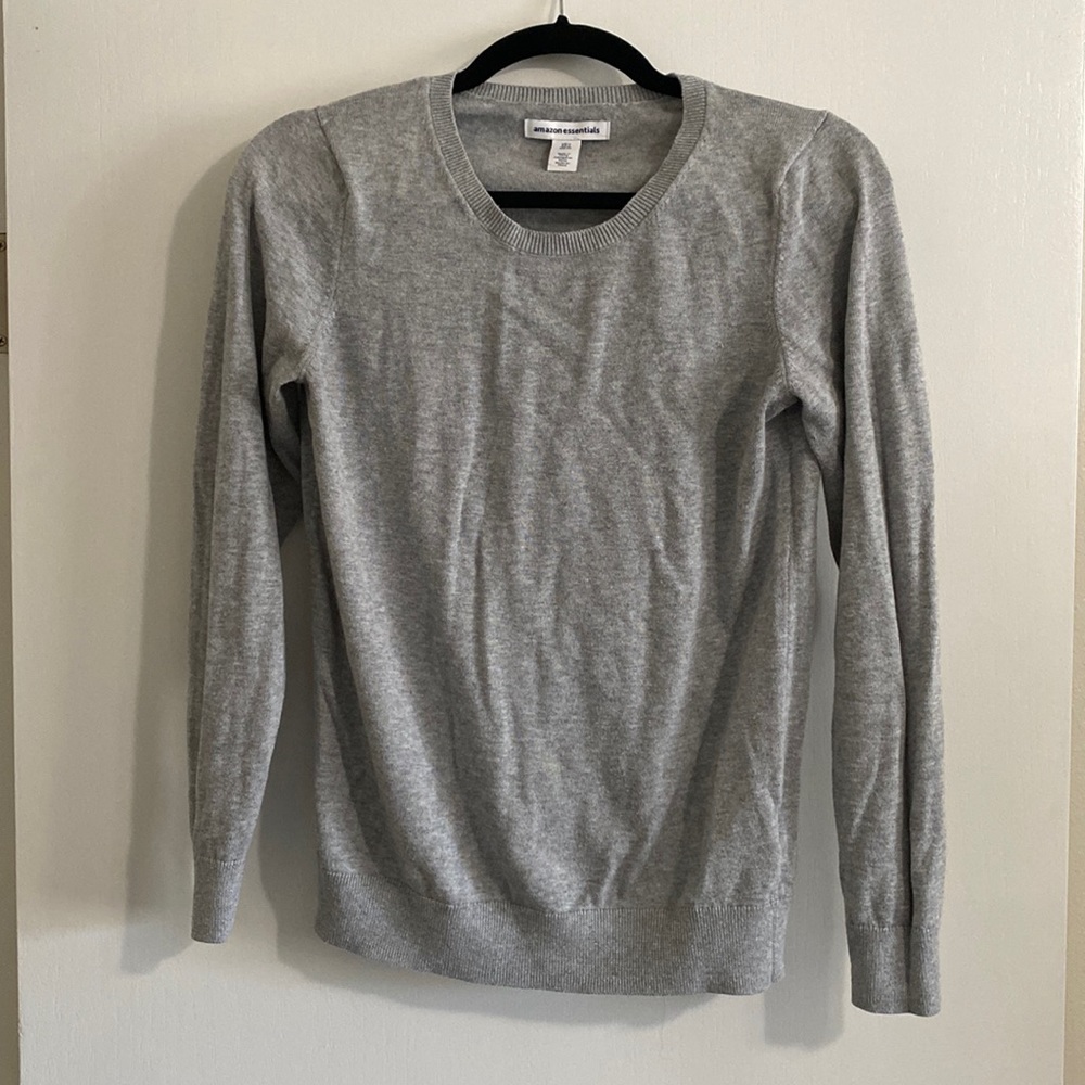 AMAZON ESSENTIALS GRAY WOMENS S LONG SLEEVE